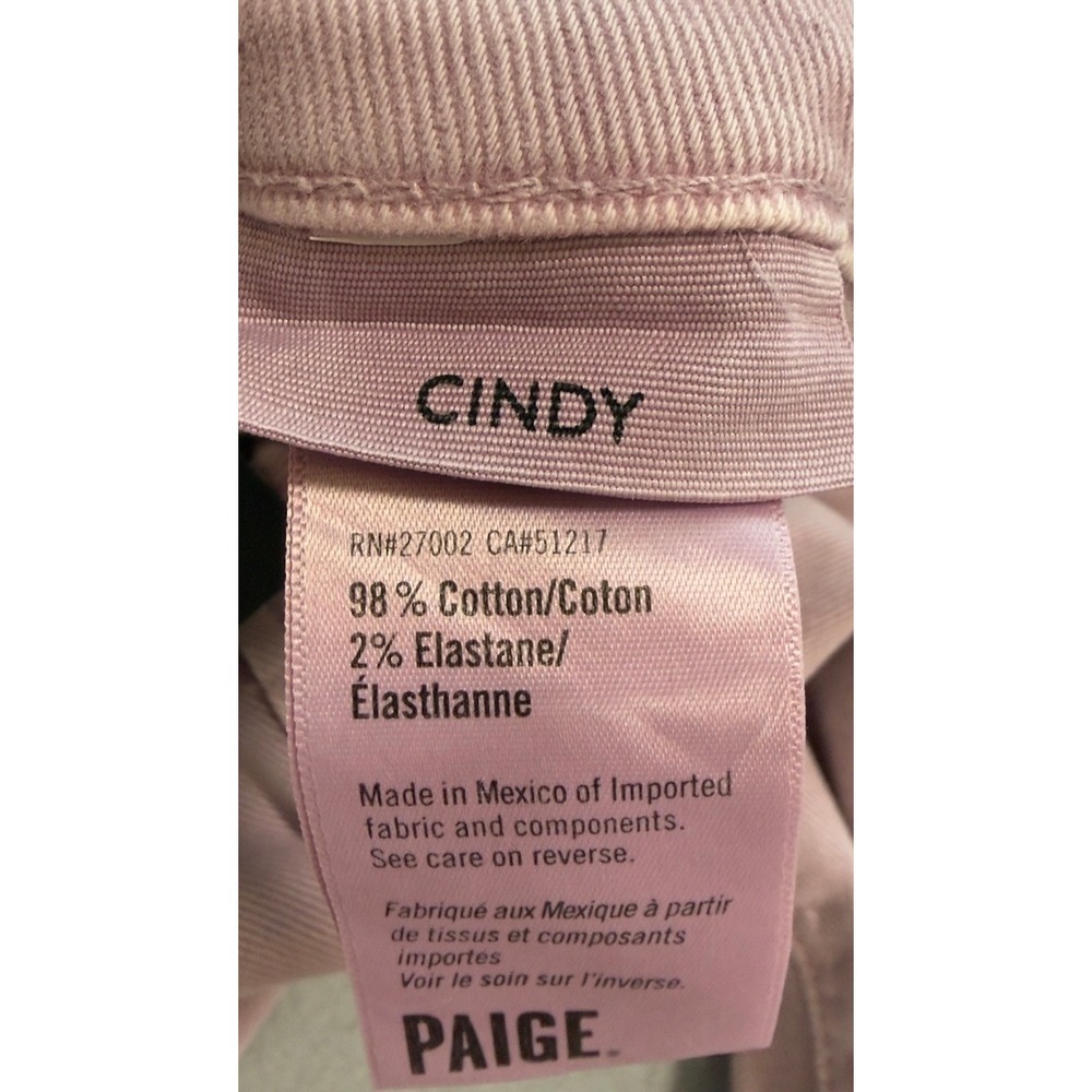 NWT Women's Paige Cindy High Rise Straight Raw Hem Ankle Jeans Size (waist) 25" - Picture 9 of 13